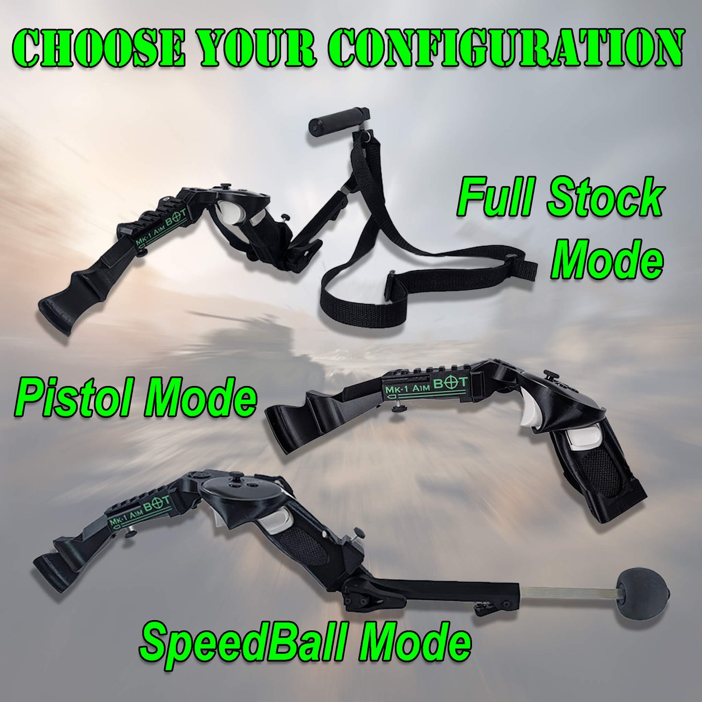 A1Mbot VR Gunstock for Meta Quest 3/3s