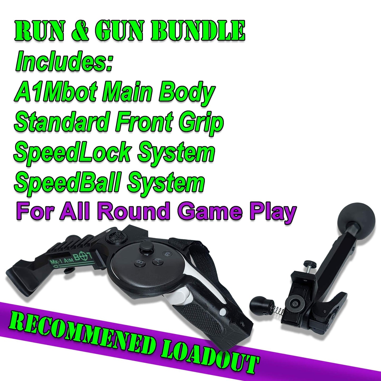 A1Mbot VR Gunstock for Meta Quest 3/3s