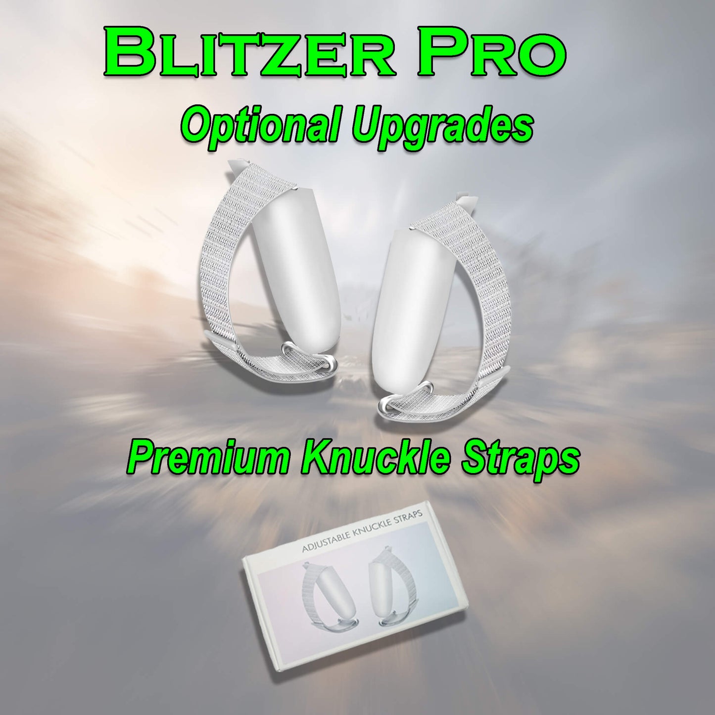 Premium adjustable knuckle straps.