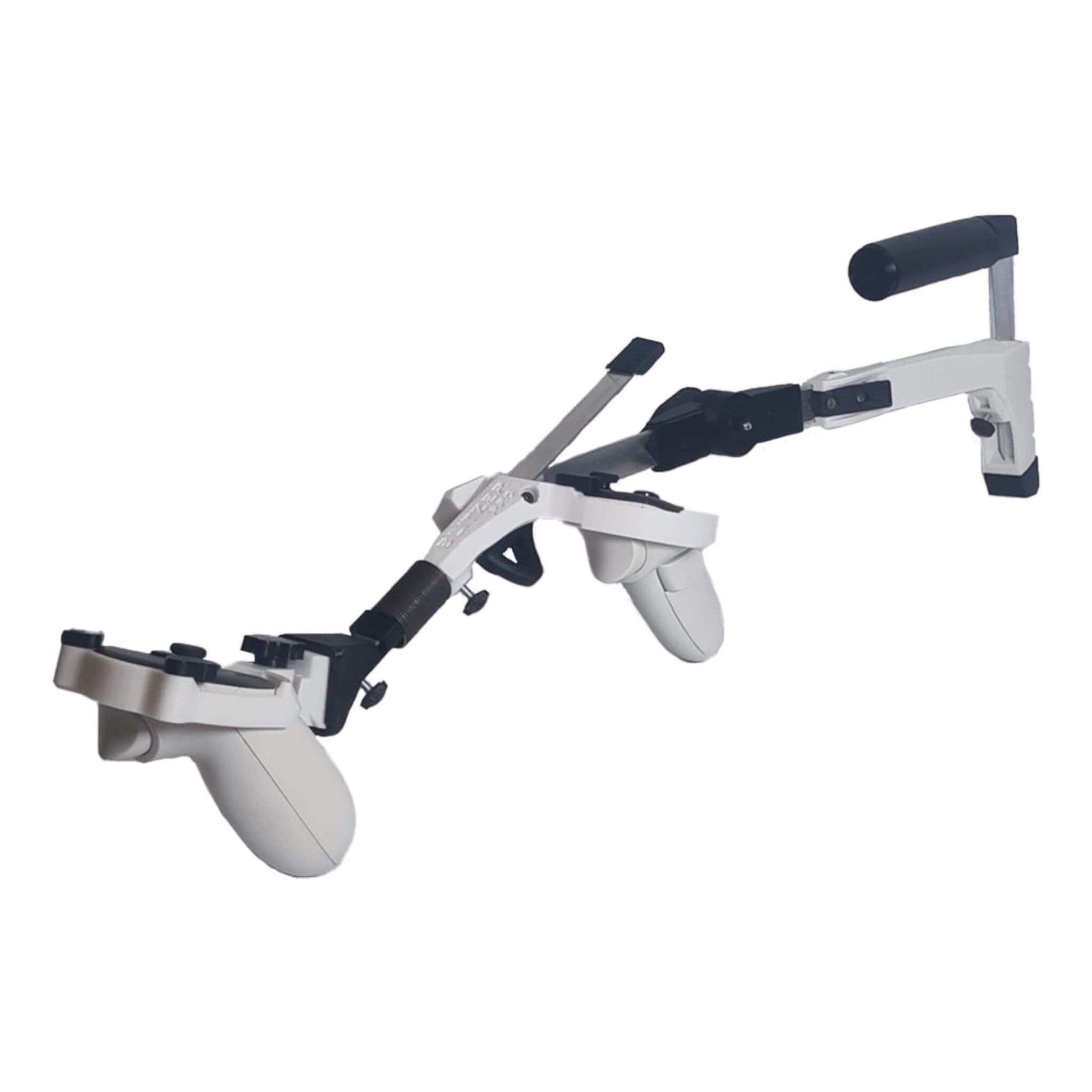 Adjustable magnetic font on VR gunstock