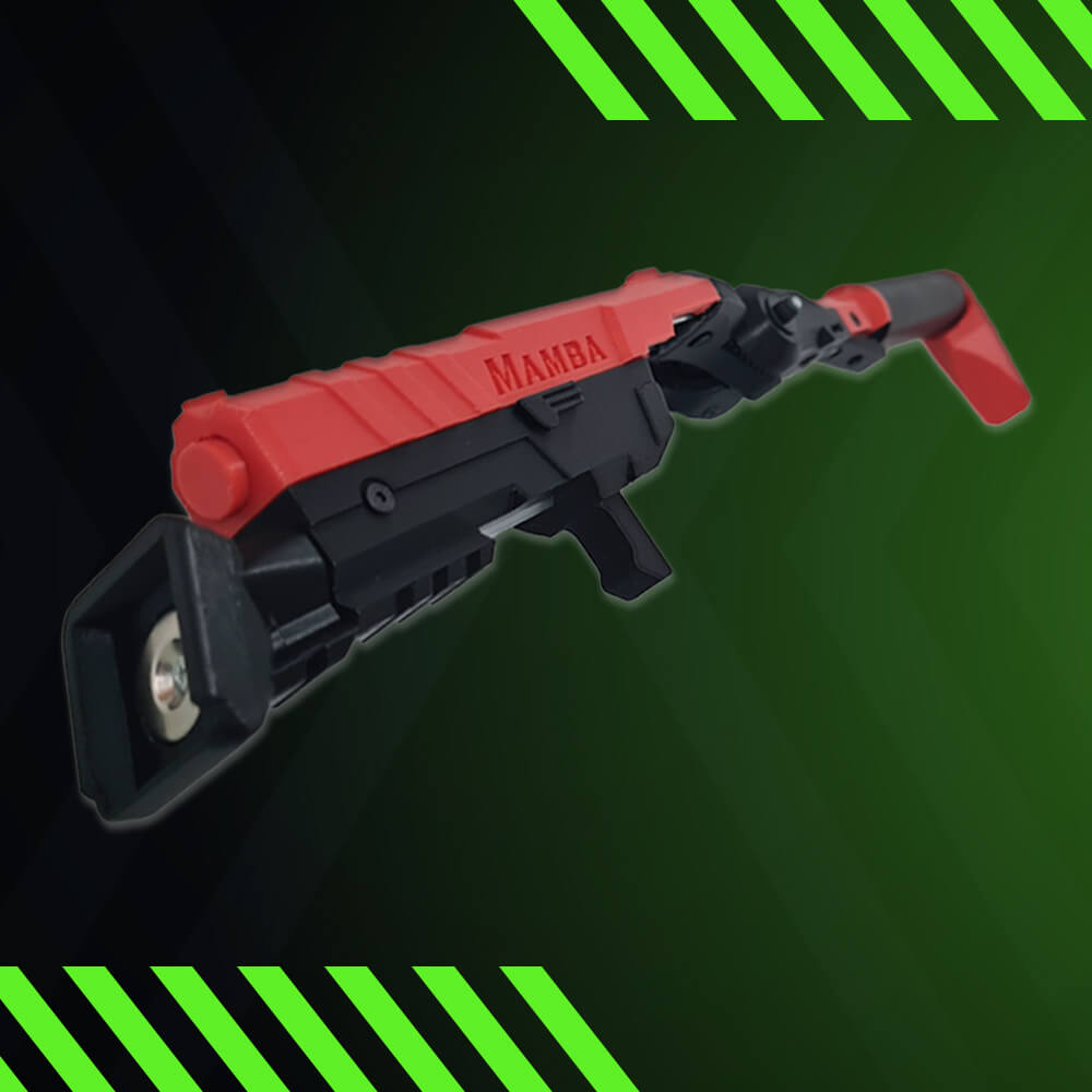 Red VR gunstock for Meta Quest headsets