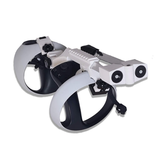 Vader One VR stock for Sony PSVR2 showing rear stock flipped and custom magnets