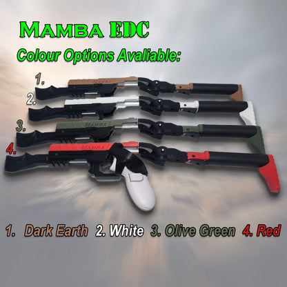 Mamba EDC VR accessory with color options displayed.