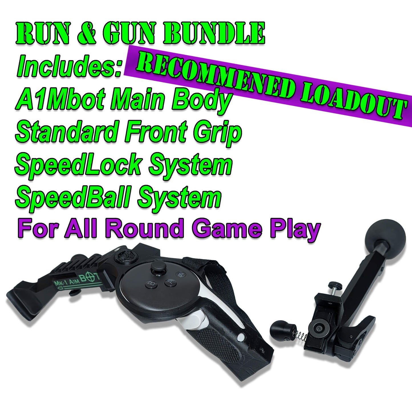 A1Mbot VR Gunstock for Meta Quest 3/3s